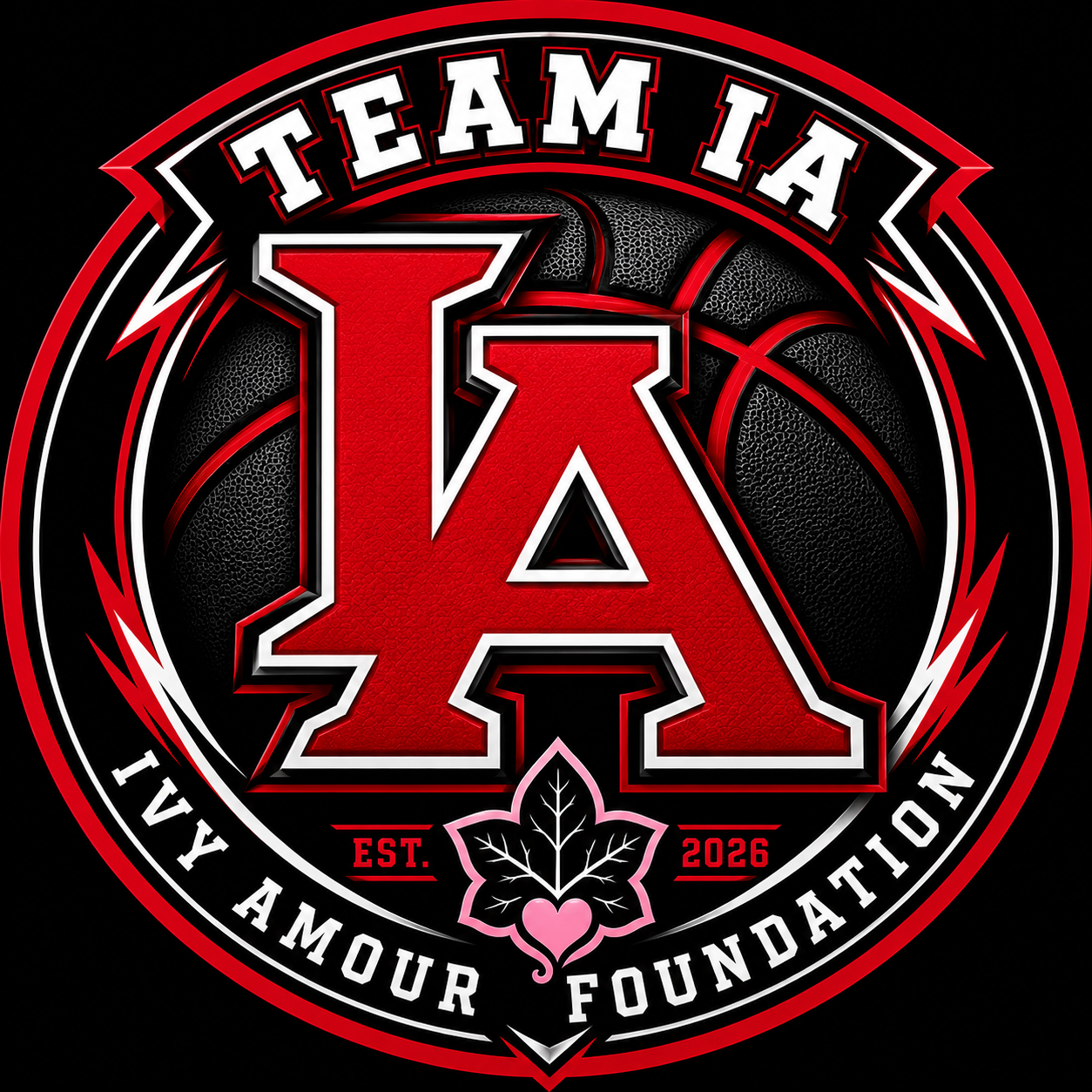 Team IA Basketball — Ivy Amour Foundation crest