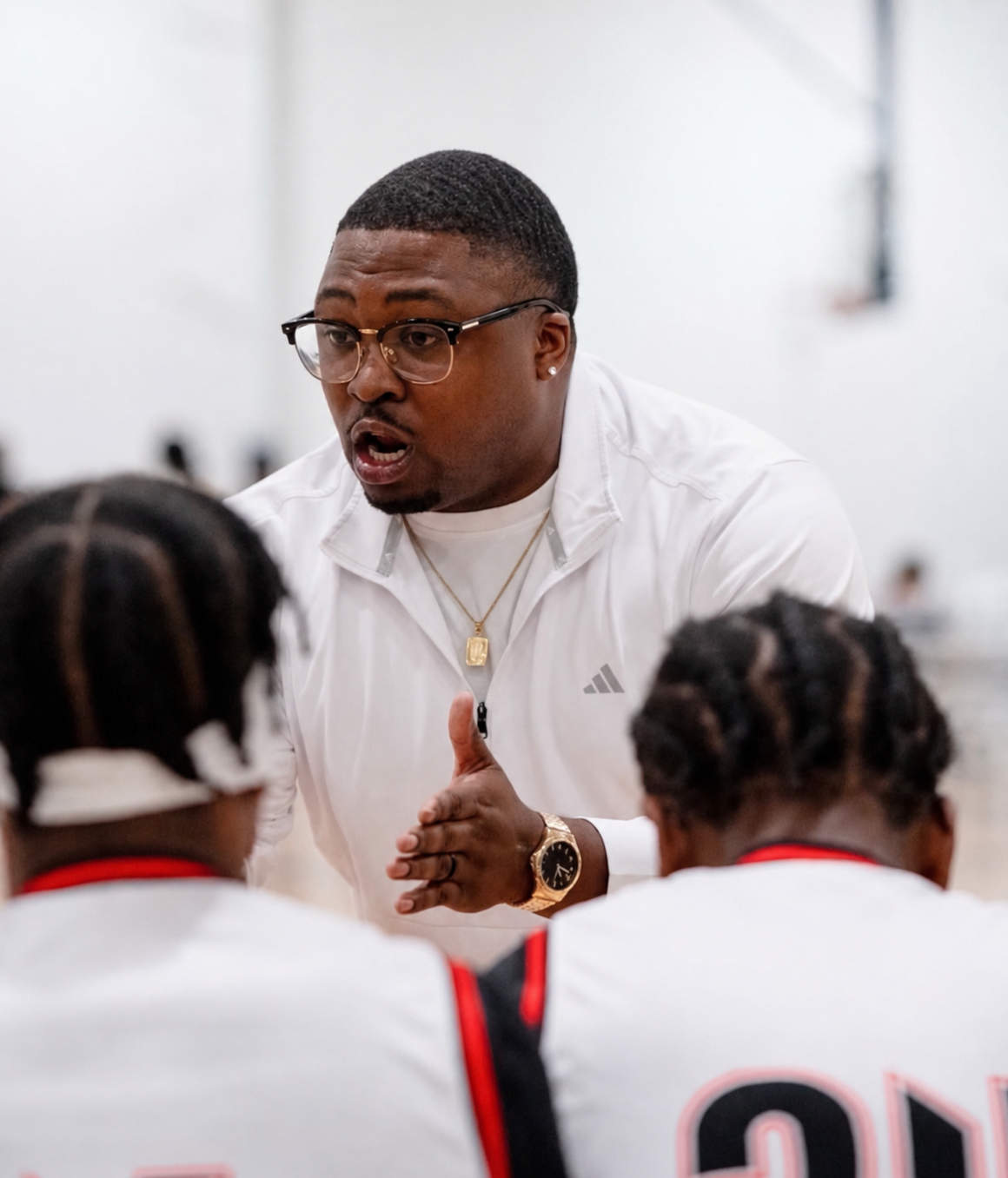 Ivan Davis, Founder & Program Director of Team IA Basketball, coaching players